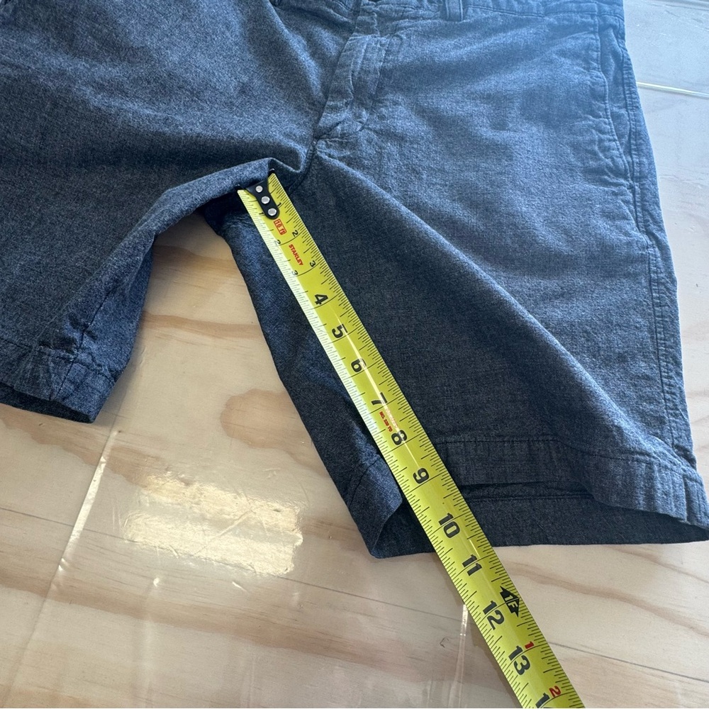 Banana Republic Men's 9" Aiden Short Flat Front Cotton Dark Grey W34 - Picture 11 of 12